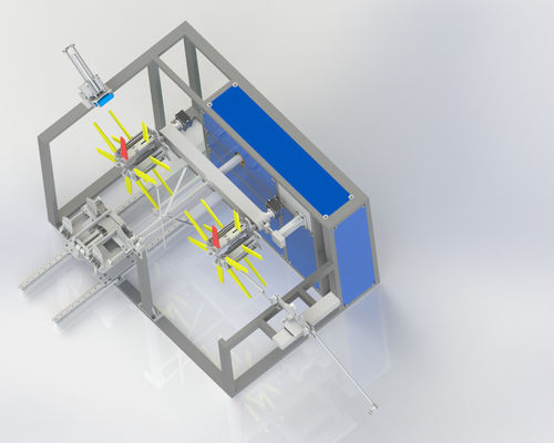 Double Reel Plastic Pipe Winder Machine sepenuhnya otomatis untuk pita semprotan mikro