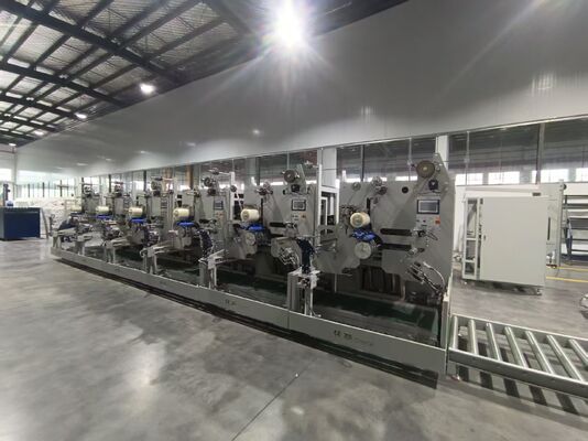 6 Unit Penggulung Independen, Drop-Down, Servo Traversing 300m/min