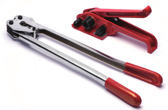 Polyester PET Manual Strap Tensioner Dan Sealer Dengan Tin Buckle Locking