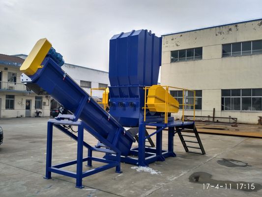 Industrial Single Shaft Shredder 380V 30 Pisau Bergerak Untuk Plastik