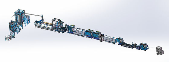 Mesin Manufaktur Pita Polyester PET Pemanasan Listrik 120 - 800kg/jam