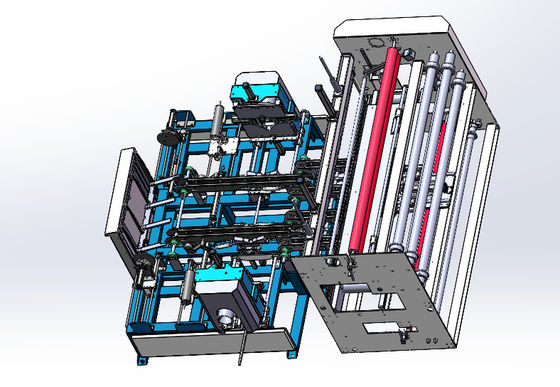Mesin pengemasan roll kain otomatis PE Film Pillow Winding Packing Machine