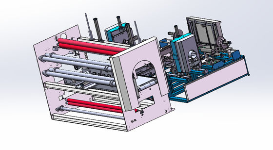 PE Film Otomatis Tekstil Roll Packing Machine Stretch Film Wrapping Machine