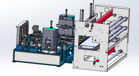 6 Rolls/Min Pillow Fabric Roll Packing Machine Compression Fold Roll Packing Machine Mesin pengemasan