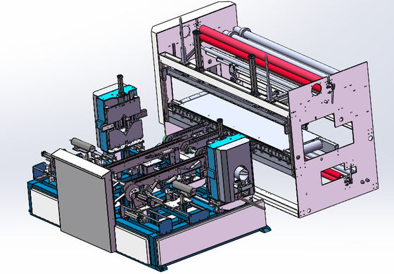 Multifunctional Fabric Roll Packing Machine Mesin Pengemasan Film PE Otomatis