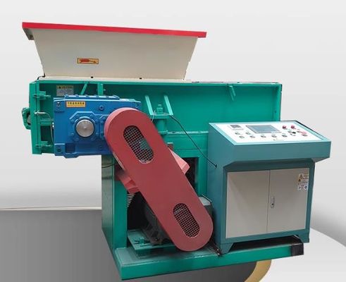 PVC PE Pipe Single Shaft Rotary Shear Shredder Mesin Untuk Plastik