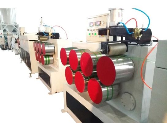 Plastik PET Strapping Band Membuat Mesin Touch Screen PET Baling Tape Extrusion Line
