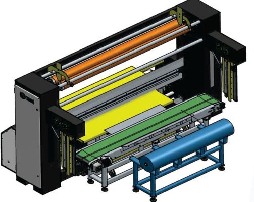 PLC Control Mesin Pengelupasan Kain Roll Bantal Rantai Ganda Otomatis