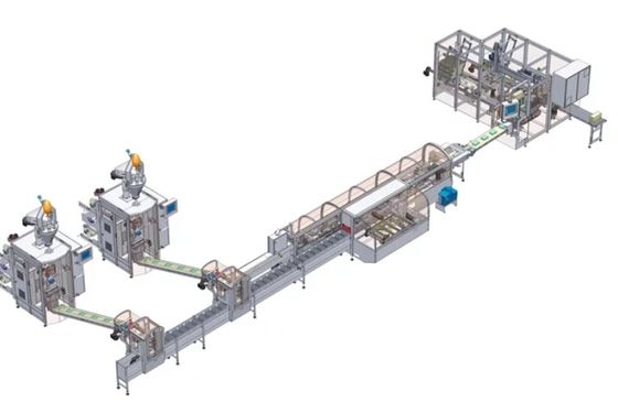 Pengemasan Otomatis dan Palletizing PLC Control Dengan Robot Kolaboratif