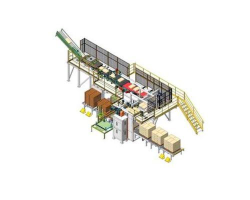 Mesin Pengemasan dan Palletizing Lini Listrik Otomatis Palletizing dan Depalletizing